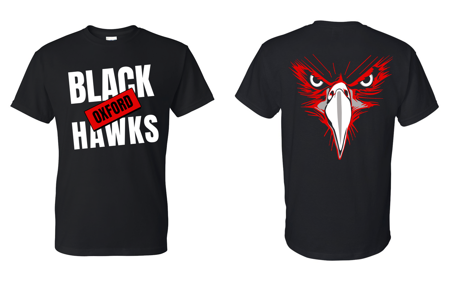 BLACK-OXFORD-HAWKS Heavyweight Hoodie