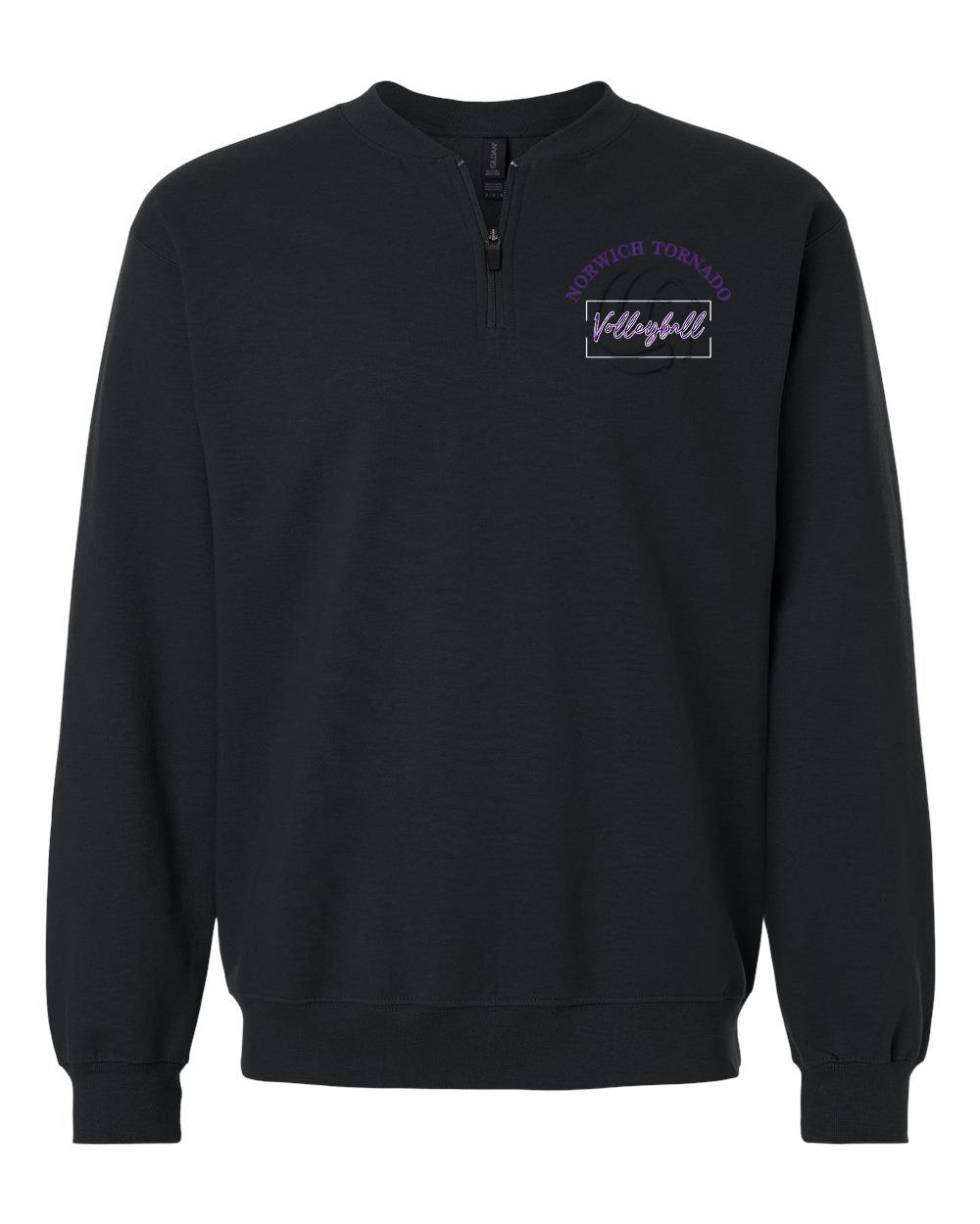 Norwich Volleyball Quarter-Zip Pullover Design 1