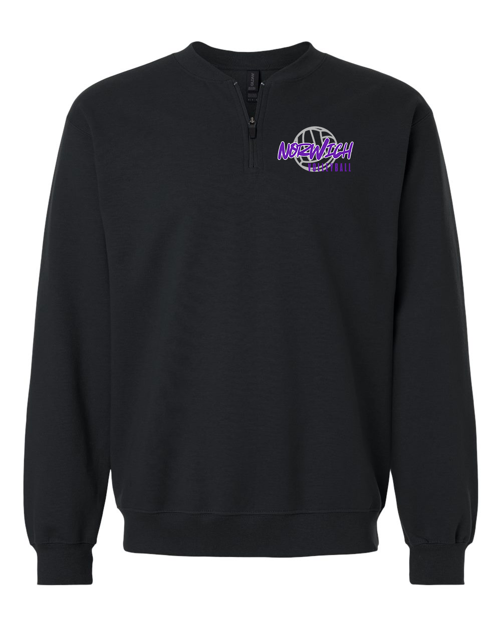 Norwich Volleyball Quarter-Zip Pullover Design 2