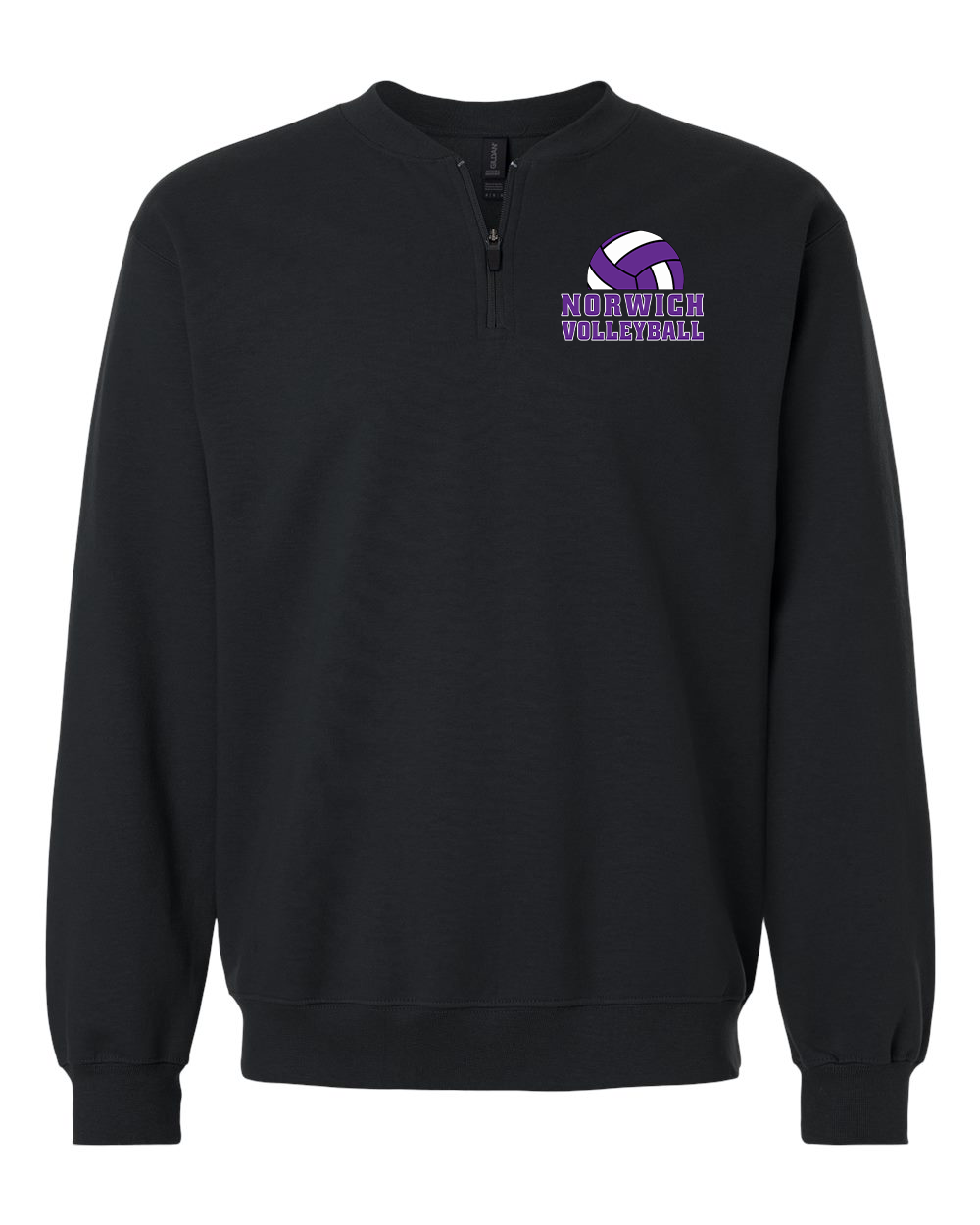 Norwich Volleyball Quarter-Zip Pullover Design 3