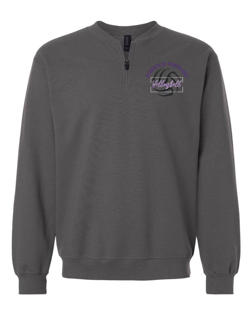 Norwich Volleyball Quarter-Zip Pullover Design 1