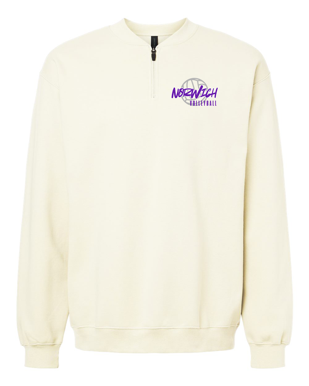 Norwich Volleyball Quarter-Zip Pullover Design 2