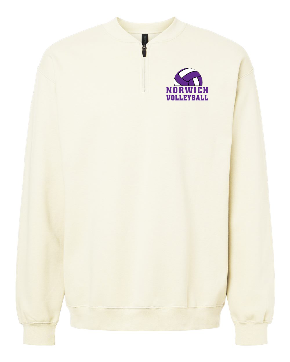 Norwich Volleyball Quarter-Zip Pullover Design 3