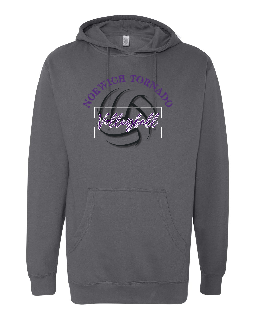 Norwich Volleyball Hooded Sweatshirt Design 1