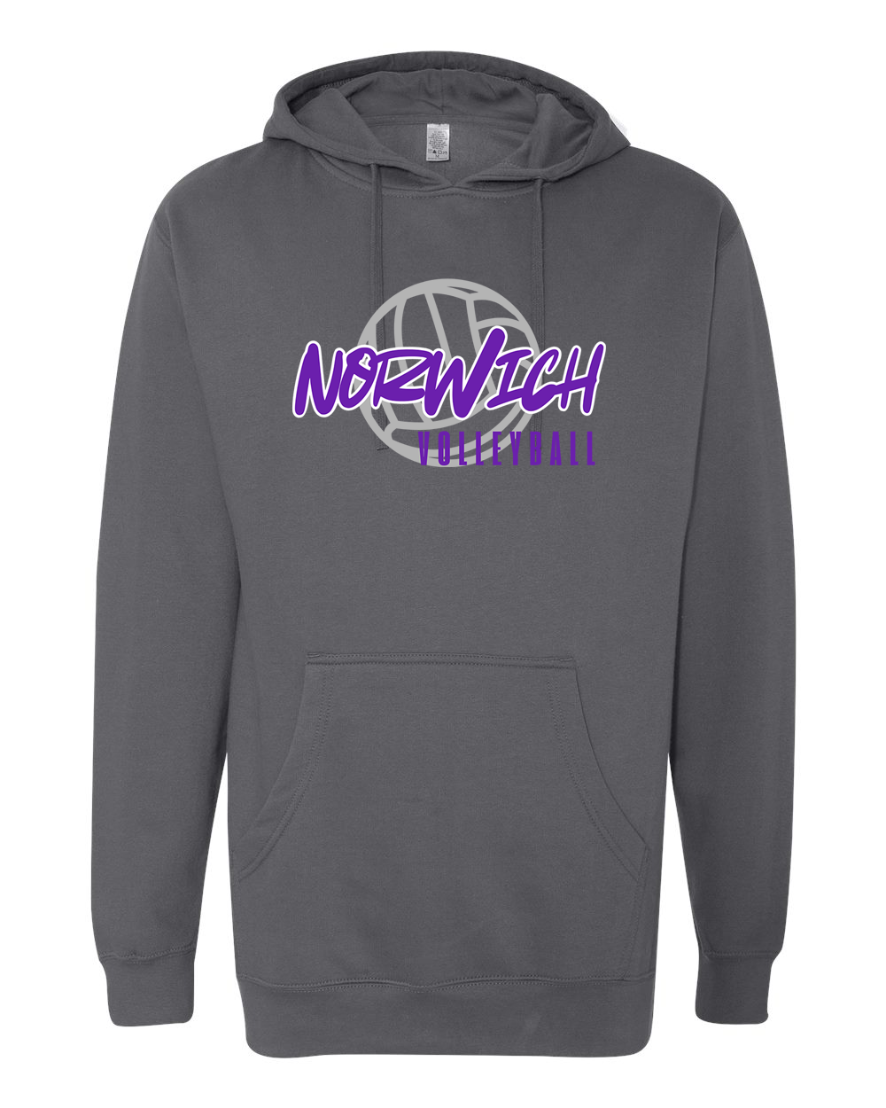 Norwich Volleyball Hooded Sweatshirt Design 2