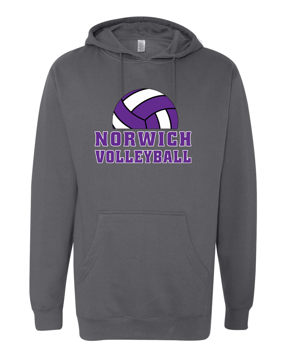 Norwich Volleyball Hooded Sweatshirt Design 3