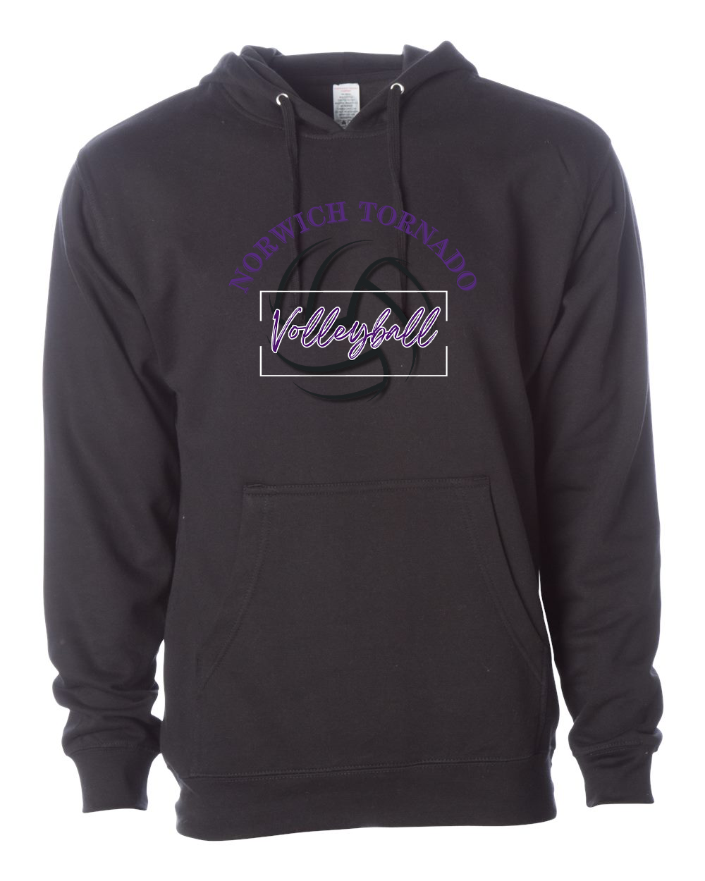 Norwich Volleyball Hooded Sweatshirt Design 1