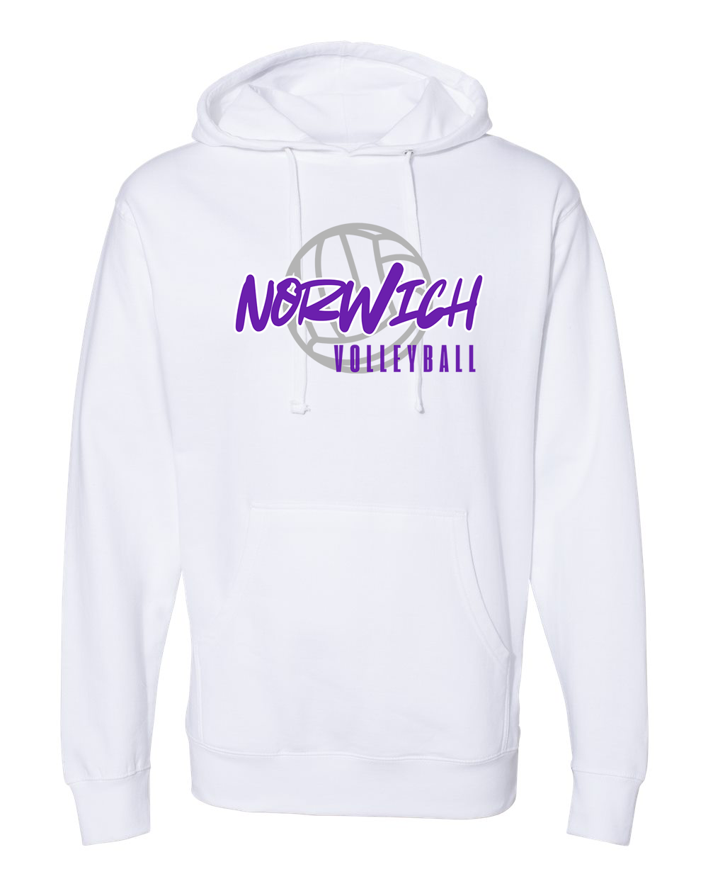 Norwich Volleyball Hooded Sweatshirt Design 2