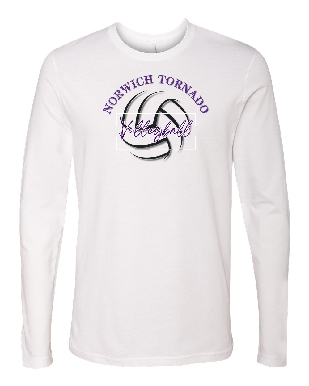 Norwich Volleyball Long Sleeve T-Shirt Design 1