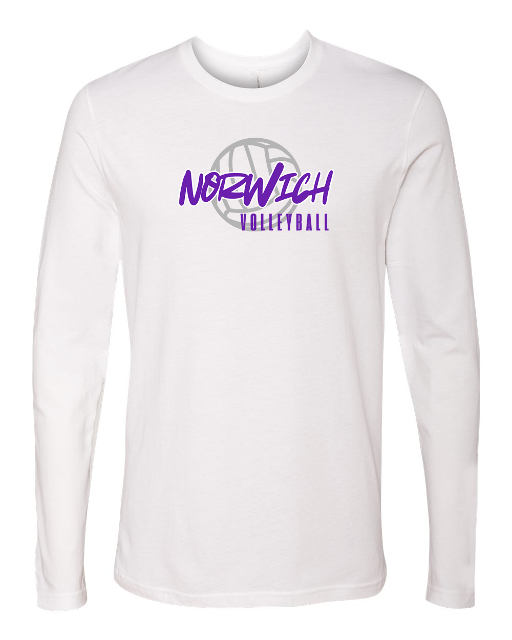 Norwich Volleyball Long Sleeve T-Shirt Design 2