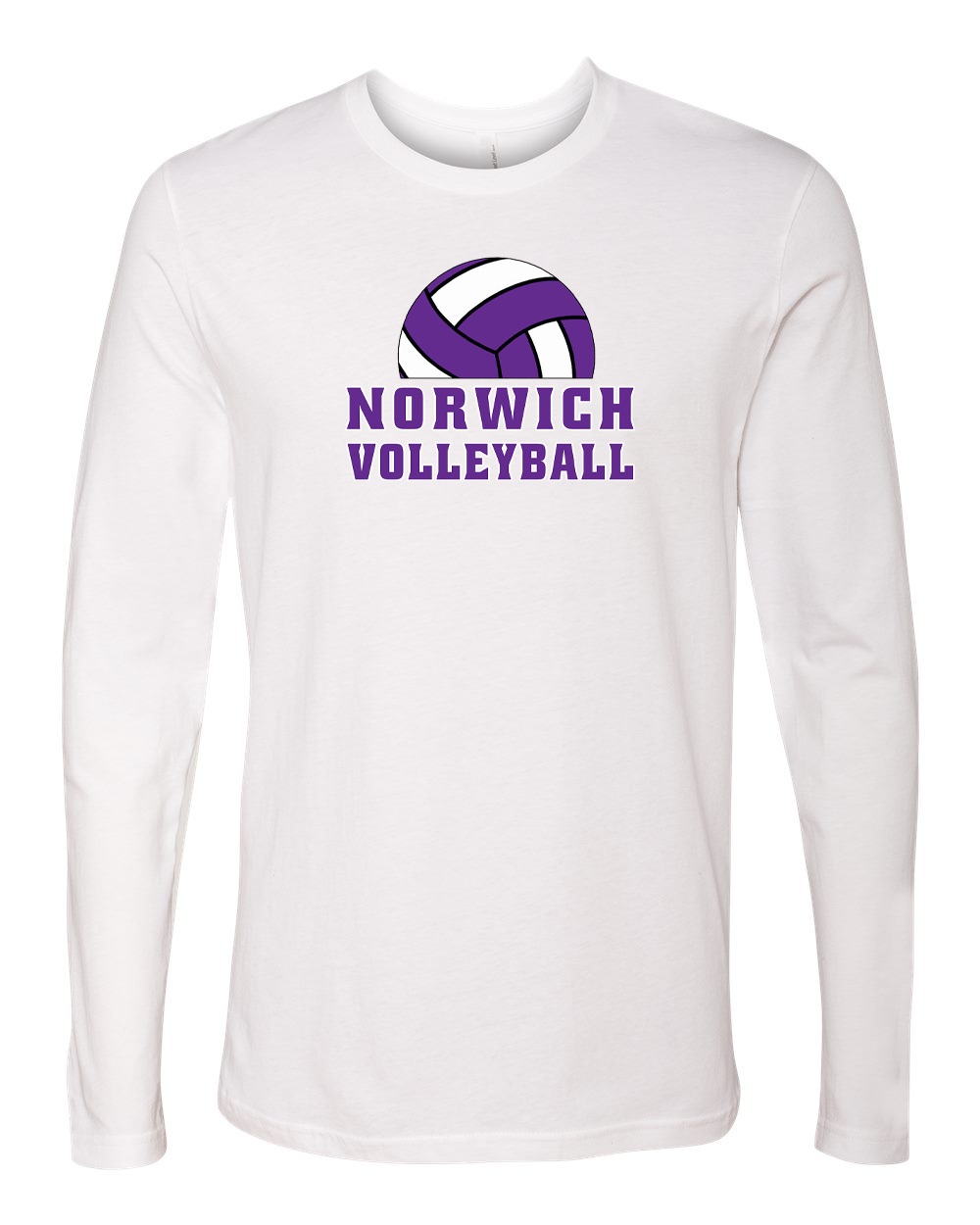 Norwich Volleyball Long Sleeve T-Shirt Design 3