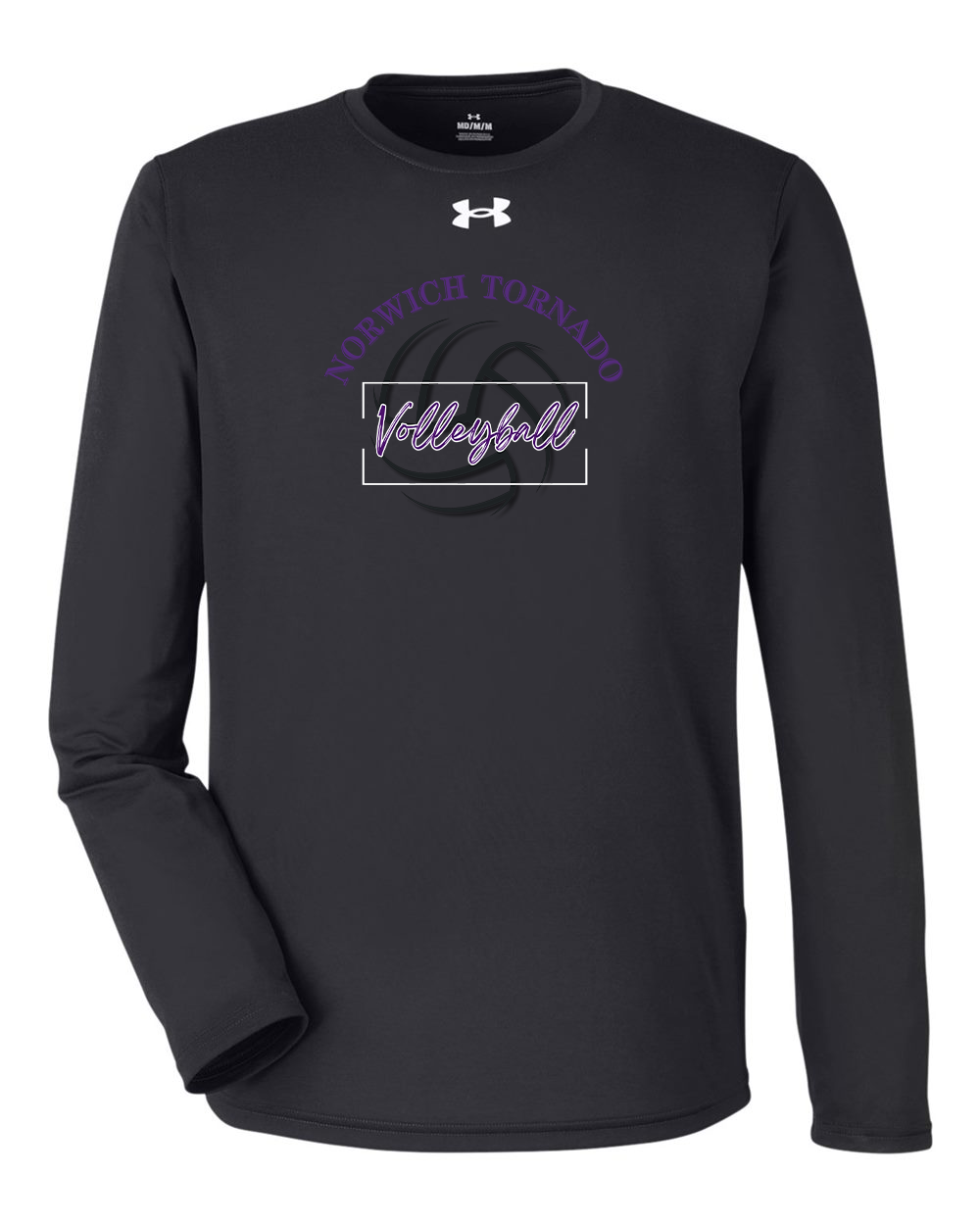 Norwich Volleyball Under Armour Team Tech™ Long Sleeve T-Shirt Design 1