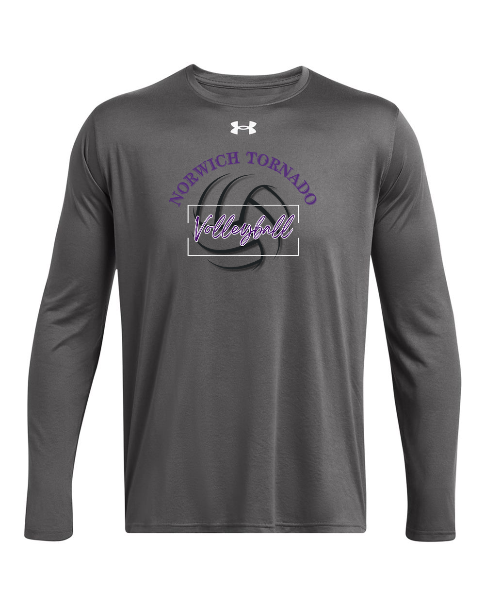 Norwich Volleyball Under Armour Team Tech™ Long Sleeve T-Shirt Design 1