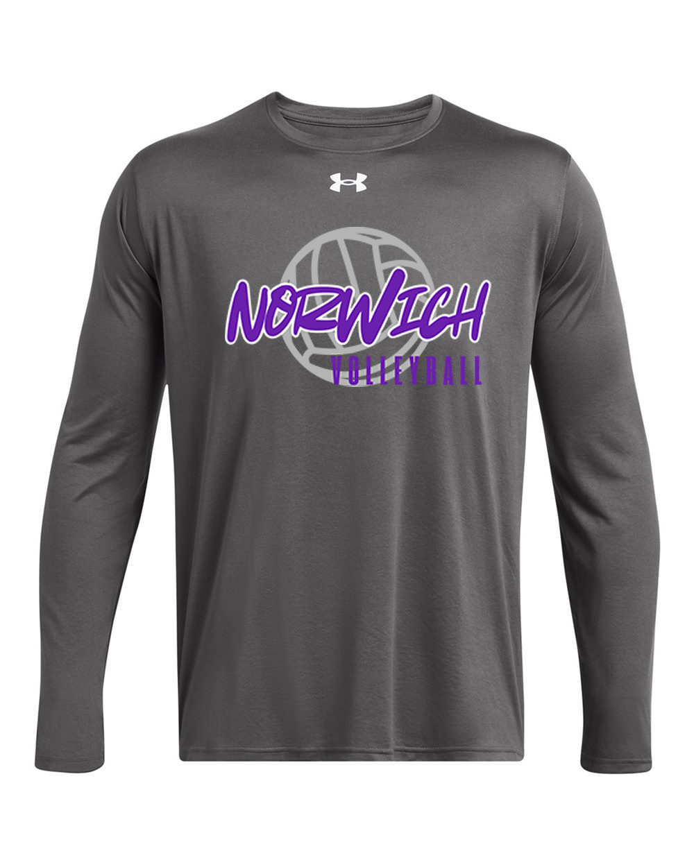 Norwich Volleyball Under Armour Team Tech™ Long Sleeve T-Shirt Design 2