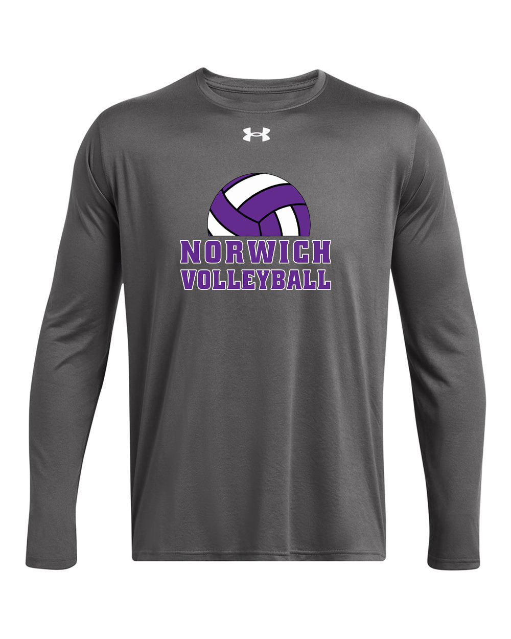 Norwich Volleyball Under Armour Team Tech™ Long Sleeve T-Shirt Design 3