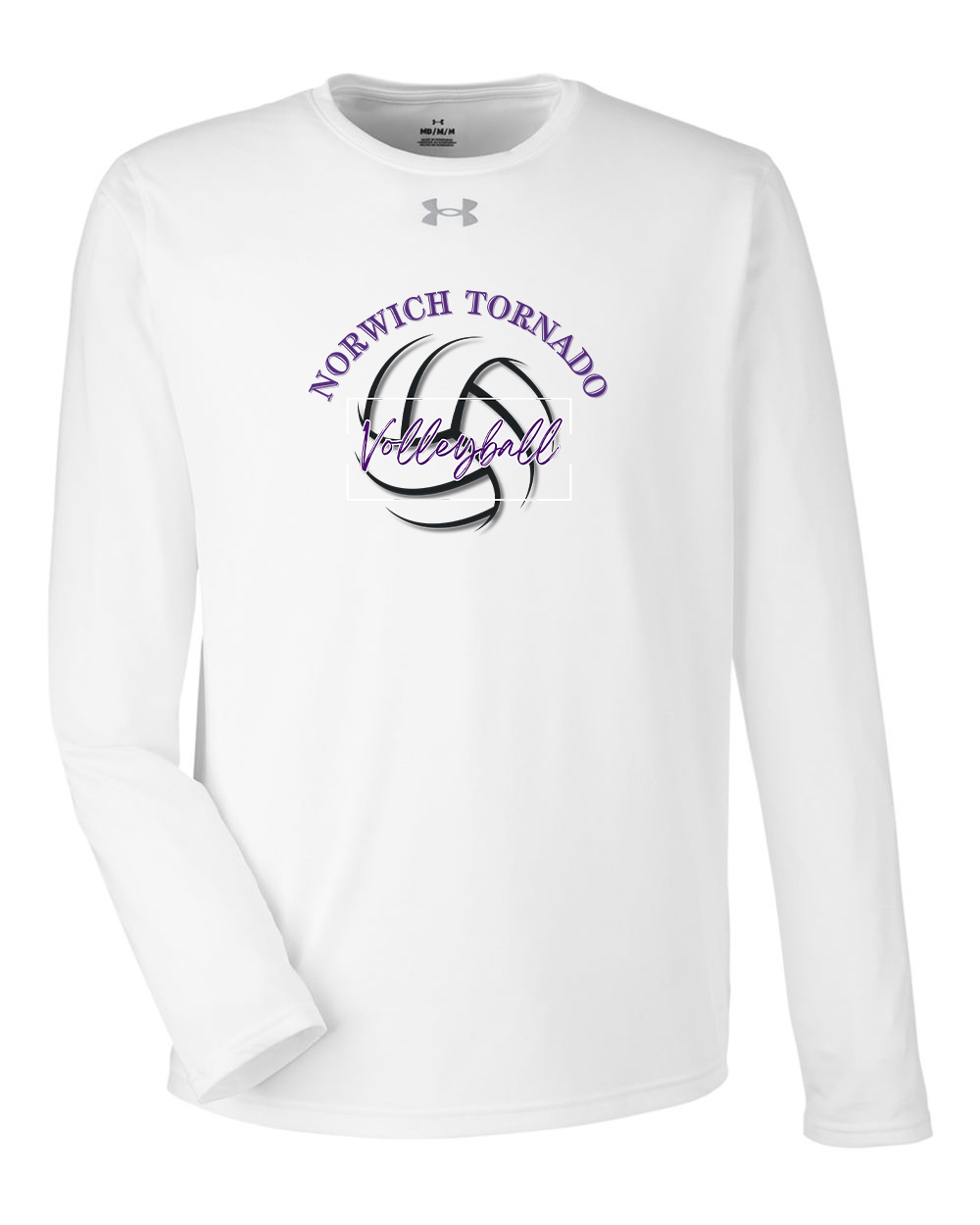 Norwich Volleyball Under Armour Team Tech™ Long Sleeve T-Shirt Design 1