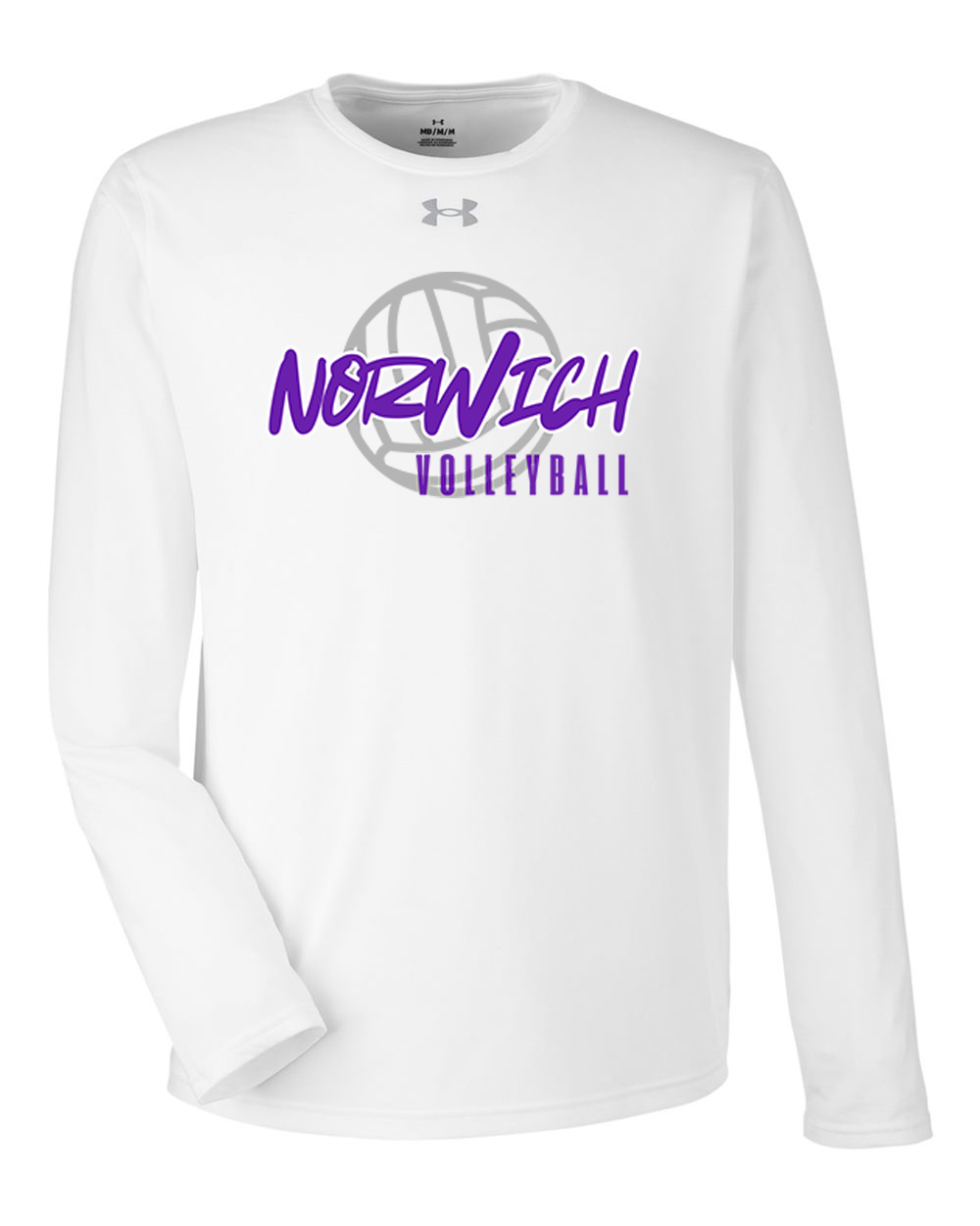 Norwich Volleyball Under Armour Team Tech™ Long Sleeve T-Shirt Design 2