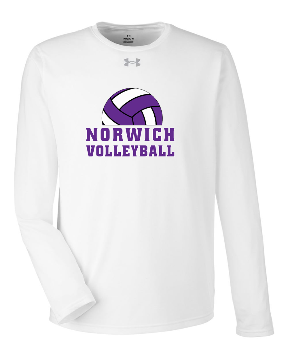 Norwich Volleyball Under Armour Team Tech™ Long Sleeve T-Shirt Design 3