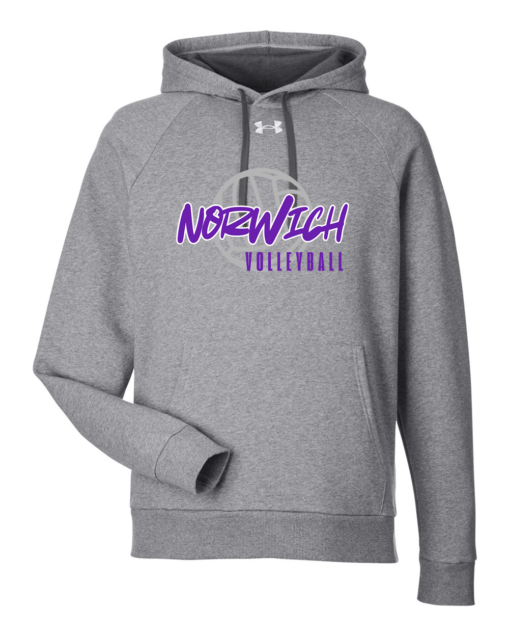 Norwich Volleyball Under Armour Fleece Hooded Sweatshirt Design 2