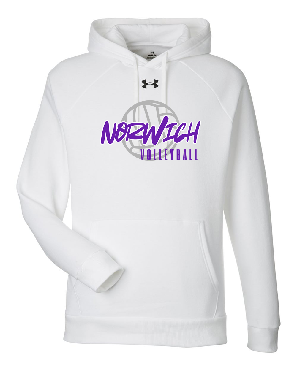 Norwich Volleyball Under Armour Fleece Hooded Sweatshirt Design 2