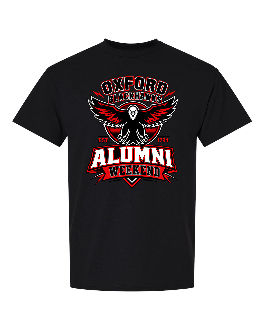 Oxford Blackhawks Alumni Weekend shirts