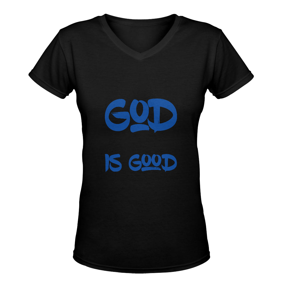 God is Good Womans classic deep V-Neck