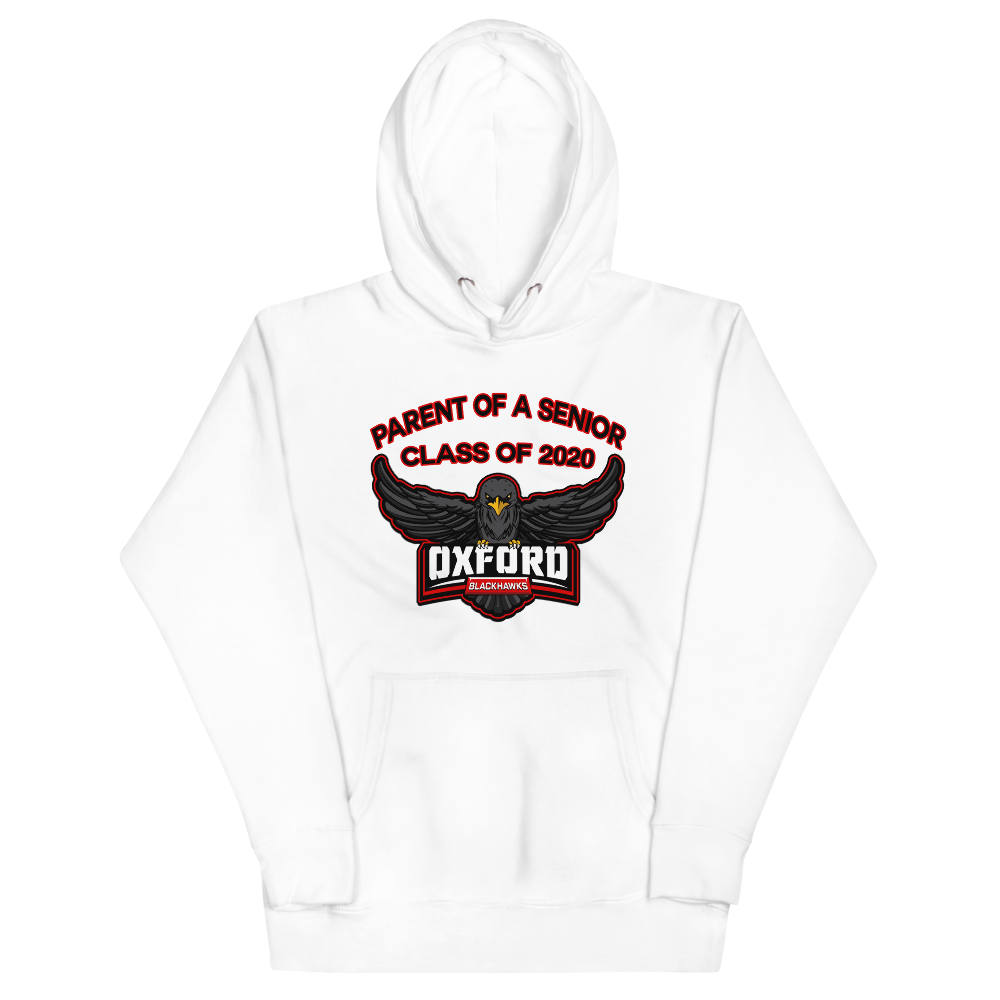 Oxford Blackhawks 2020 Parent of a senior hoodie
