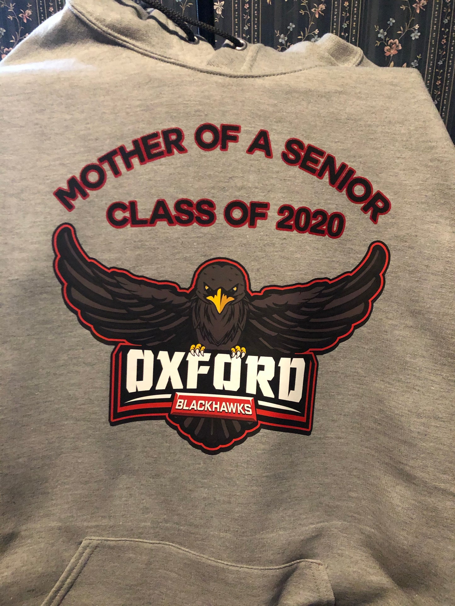 Oxford Blackhawks 2020 mother of a senior hoodie