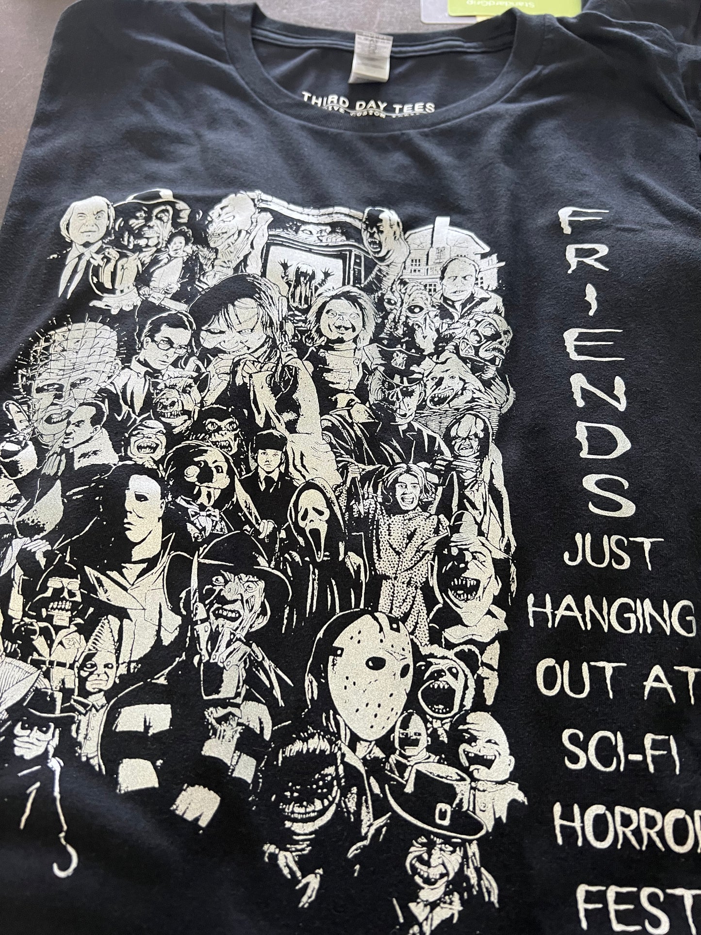 Sci-Fi Horror Fest Friends hanging out at SFHF Silver Print