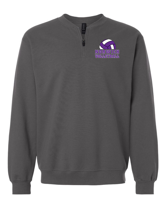 Norwich Volleyball Quarter-Zip Pullover Design 3