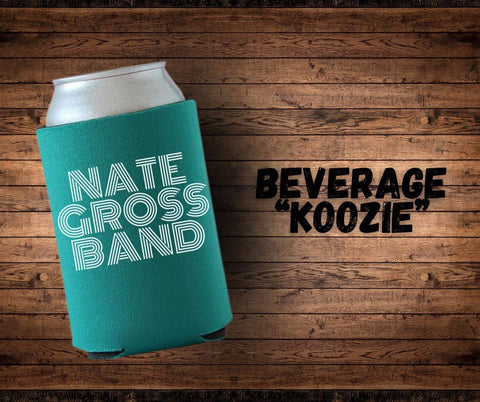 Nate Gross Band Line Logo Can Koozies