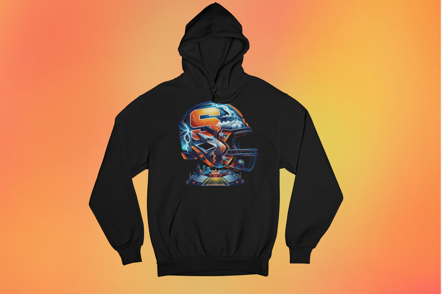 Syracuse U Football Helmet Hoodies