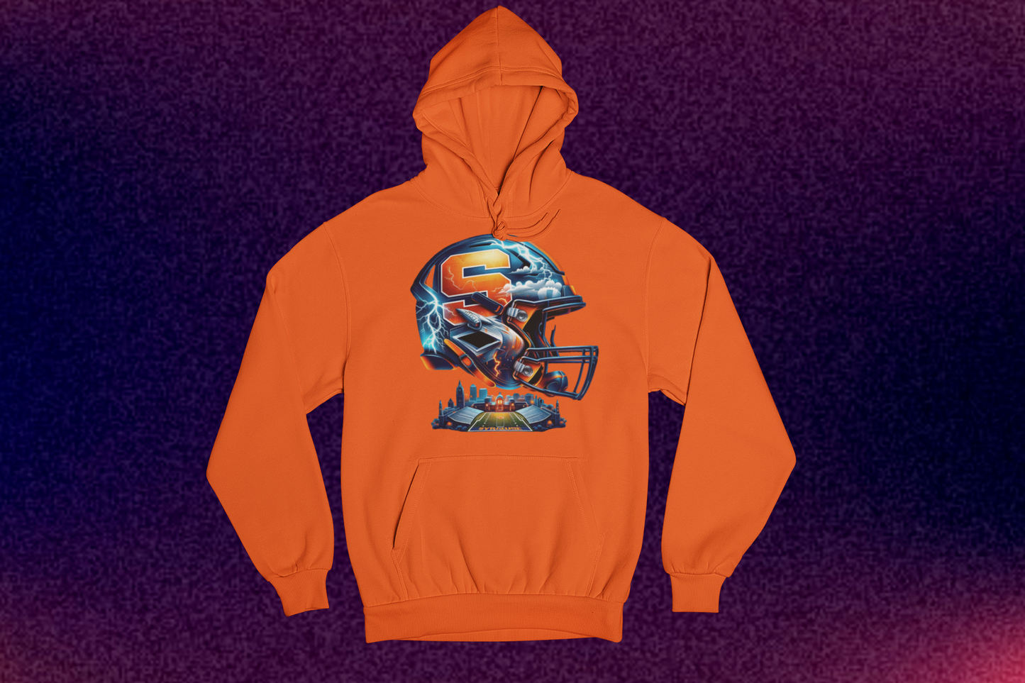 Syracuse U Football Helmet Hoodies
