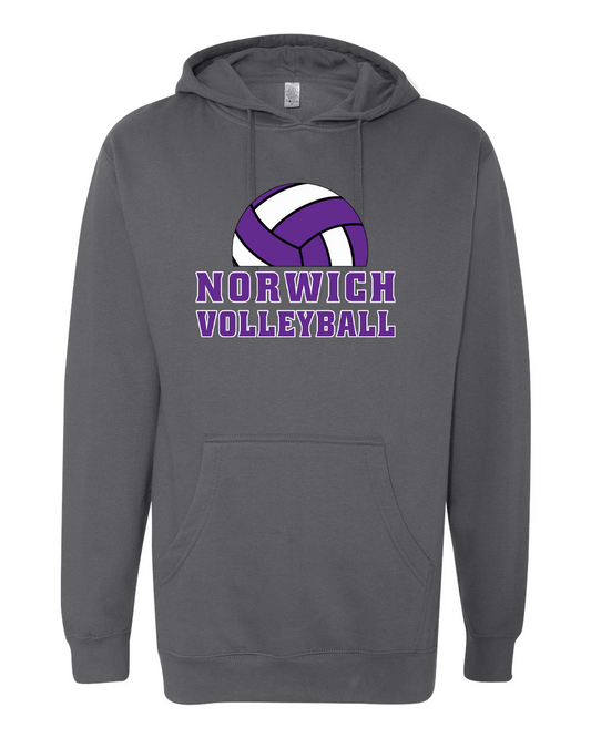 Norwich Volleyball Hooded Sweatshirt Design 3
