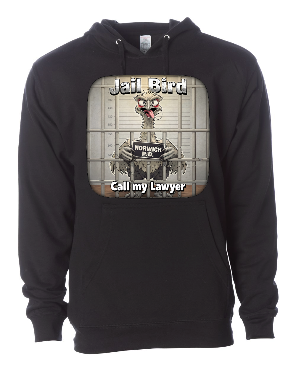 EMU Jail Bird Norwich PD shirts and hoodies.... Someone get them lawyer!!!