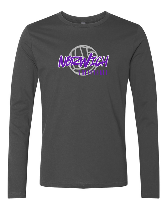 Norwich Volleyball Long Sleeve T-Shirt Design 2