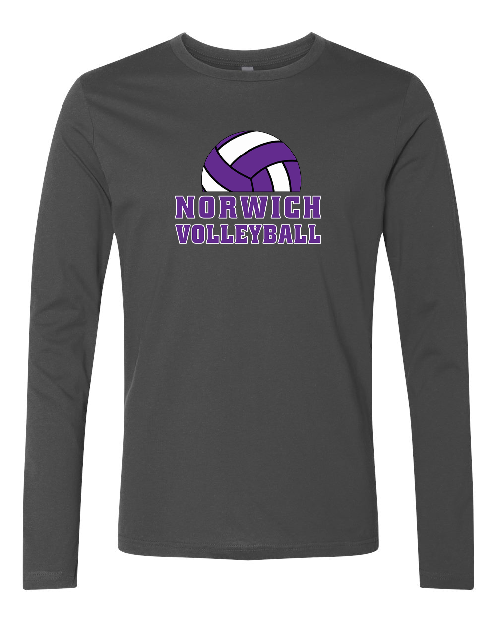 Norwich Volleyball Long Sleeve T-Shirt Design 3