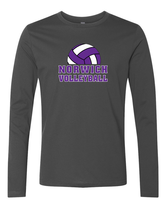Norwich Volleyball Long Sleeve T-Shirt Design 3