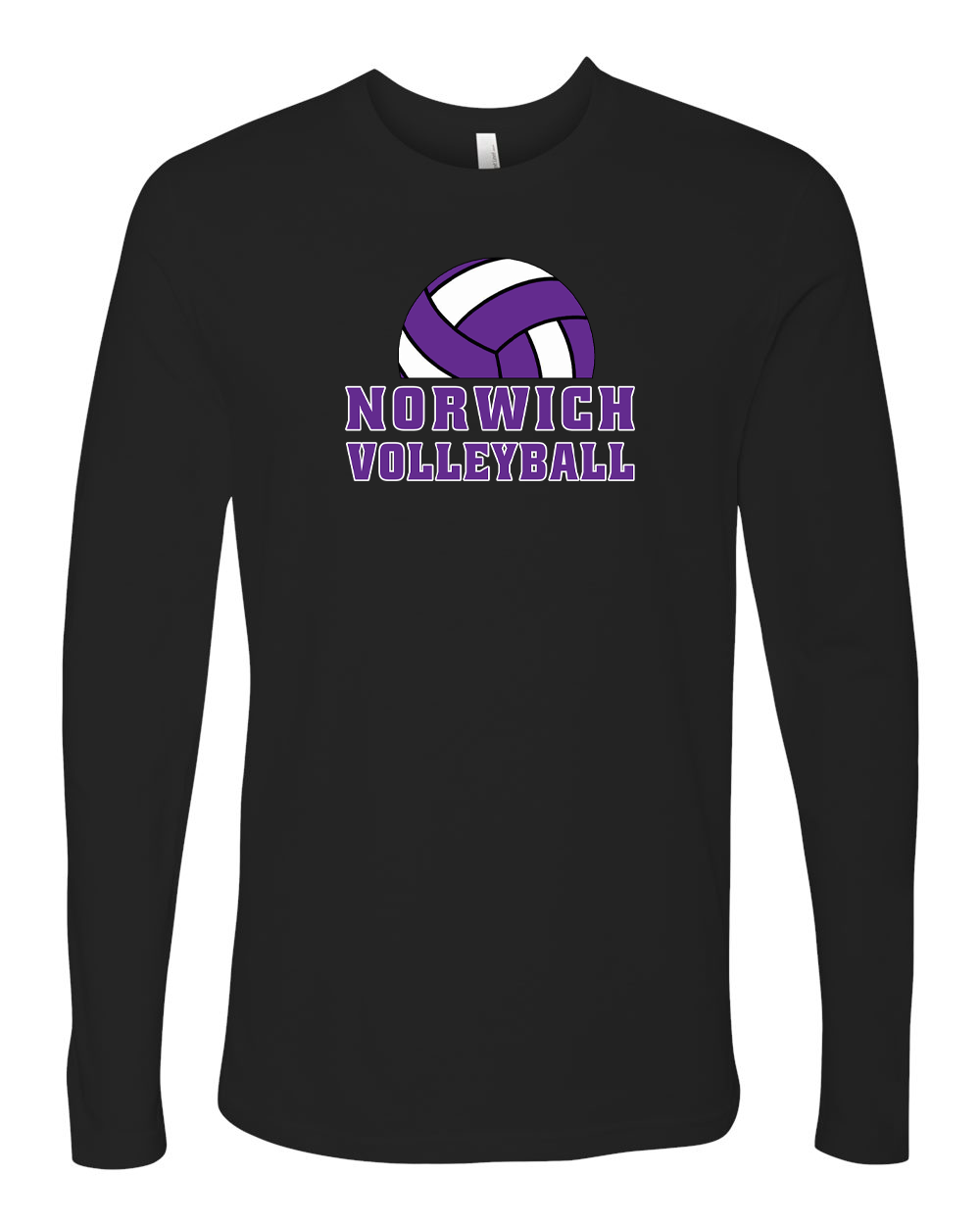 Norwich Volleyball Long Sleeve T-Shirt Design 3