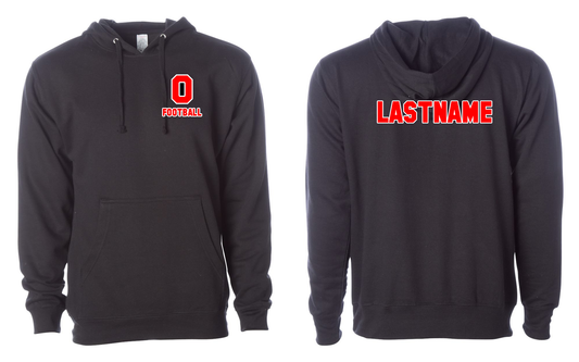 Adult Oxford football hoodie