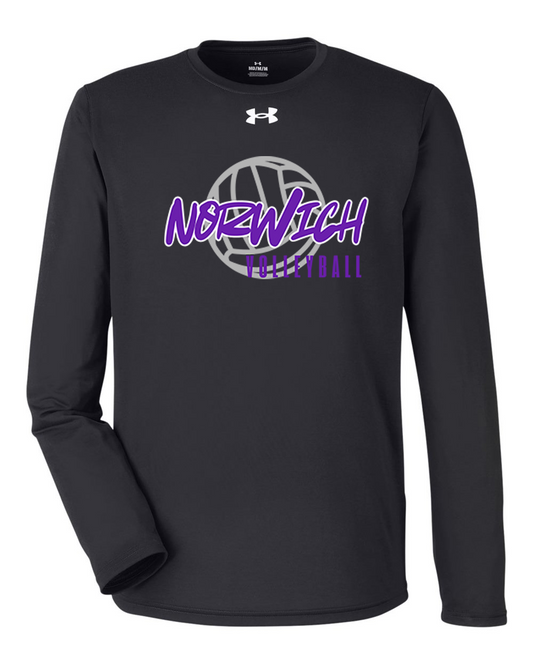 Norwich Volleyball Under Armour Team Tech™ Long Sleeve T-Shirt Design 2