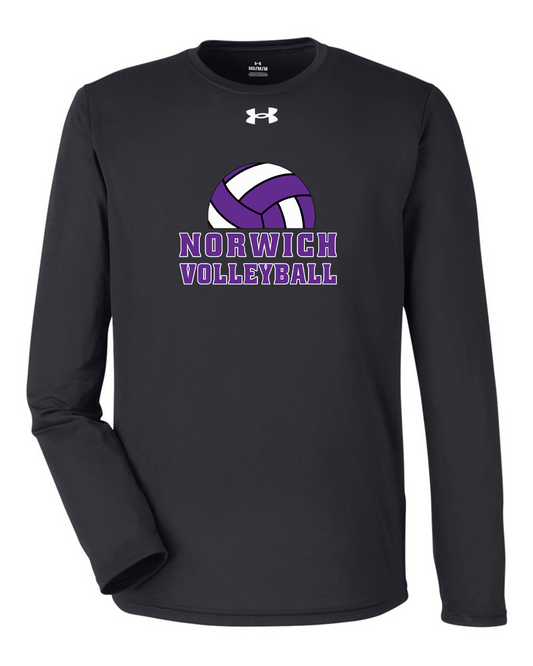 Norwich Volleyball Under Armour Team Tech™ Long Sleeve T-Shirt Design 3