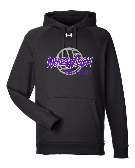 Norwich Volleyball Under Armour Fleece Hooded Sweatshirt Design 2