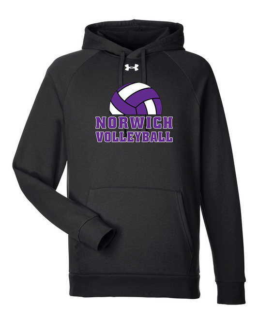 Norwich Volleyball Under Armour Fleece Hooded Sweatshirt Design 3
