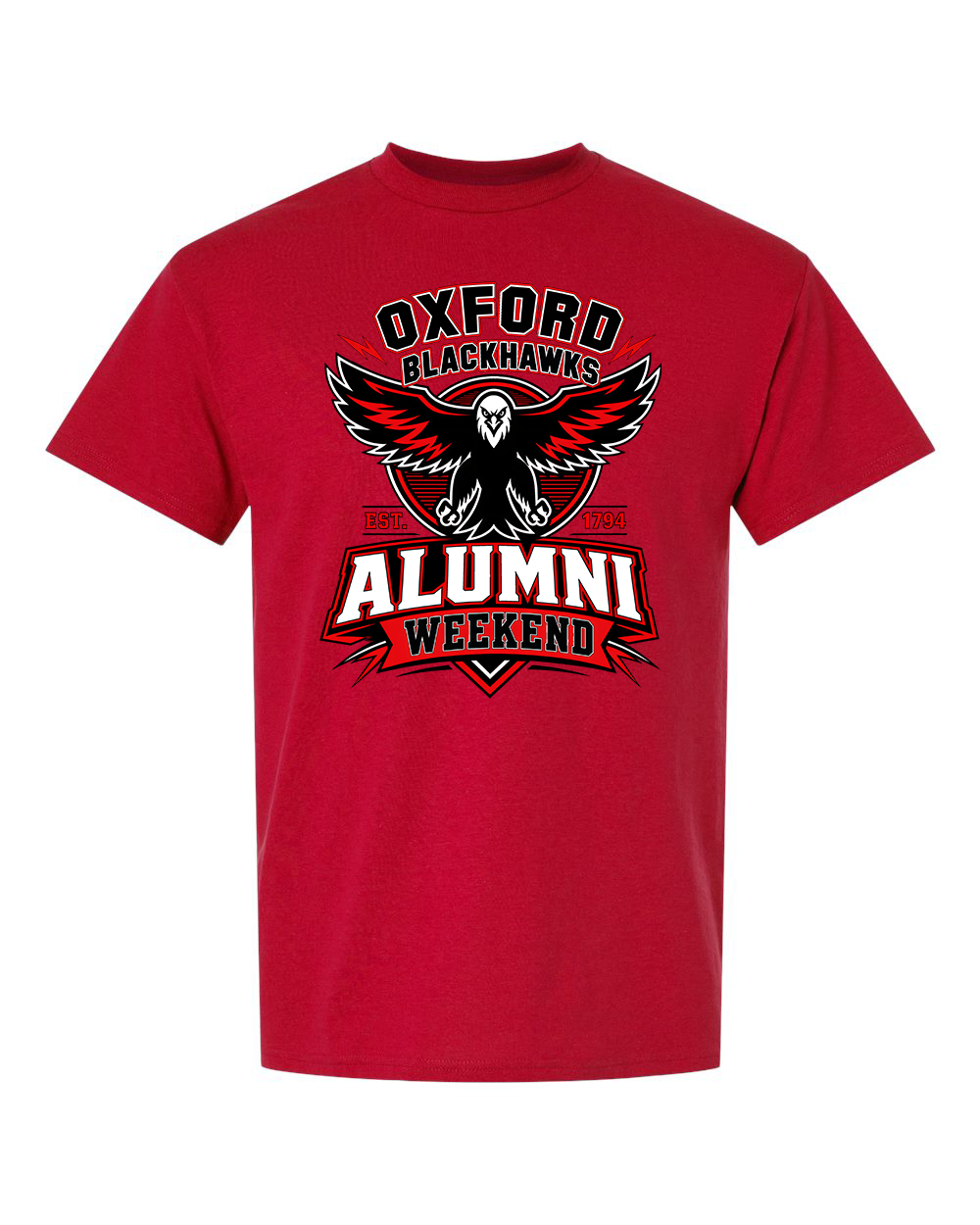 Oxford Blackhawks Alumni Weekend shirts