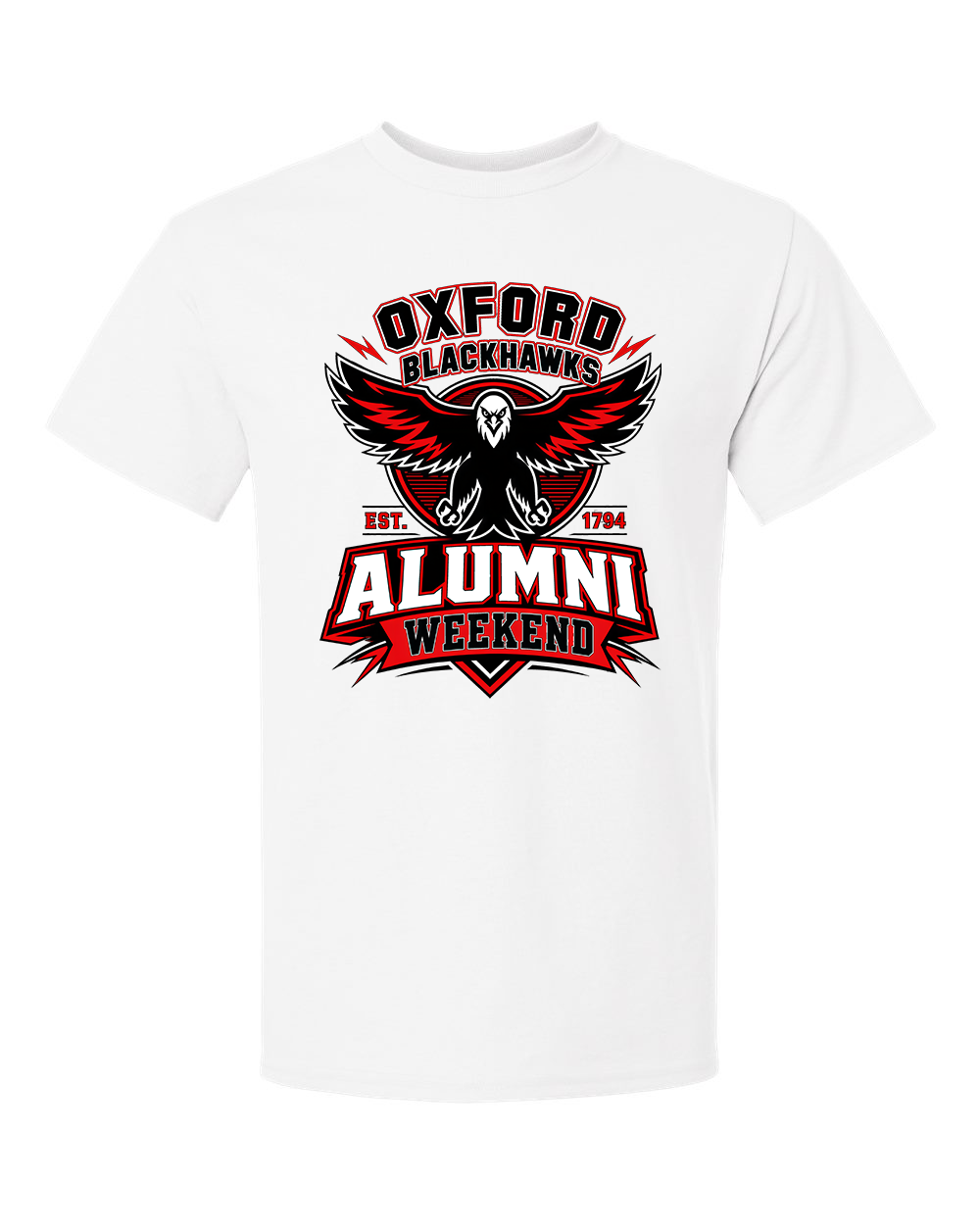 Oxford Blackhawks Alumni Weekend shirts