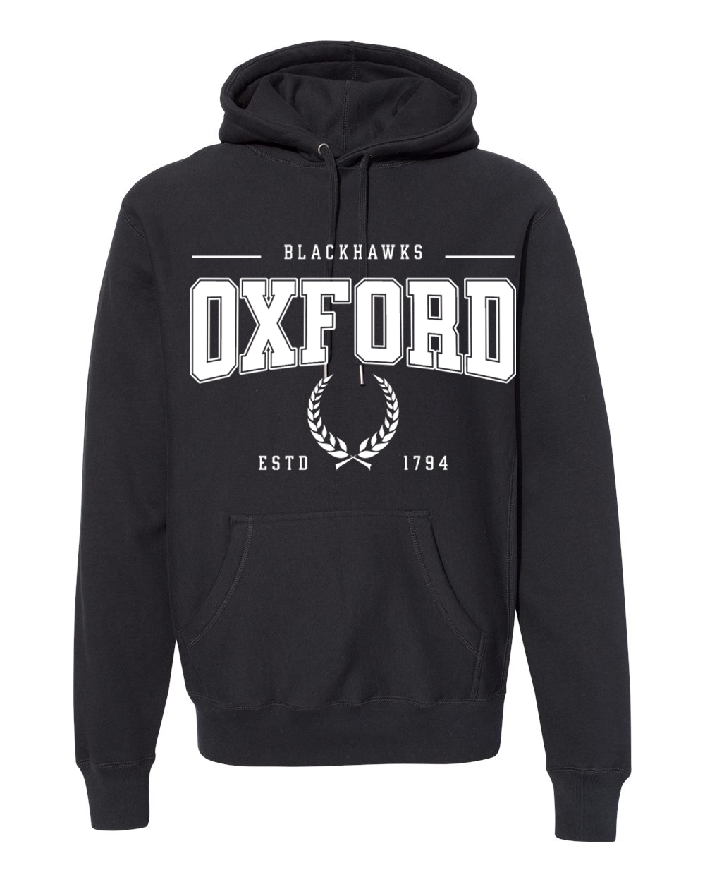 Oxford Blackhawks Heavyweight collegiate style Hoodie