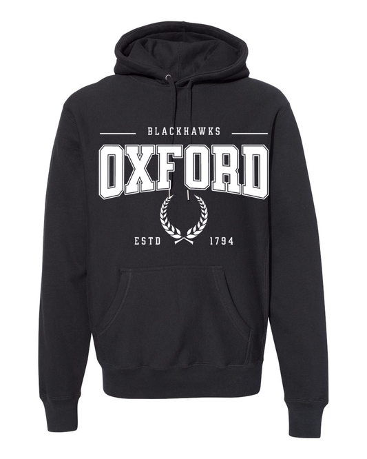 Oxford Blackhawks Heavyweight collegiate style Hoodie