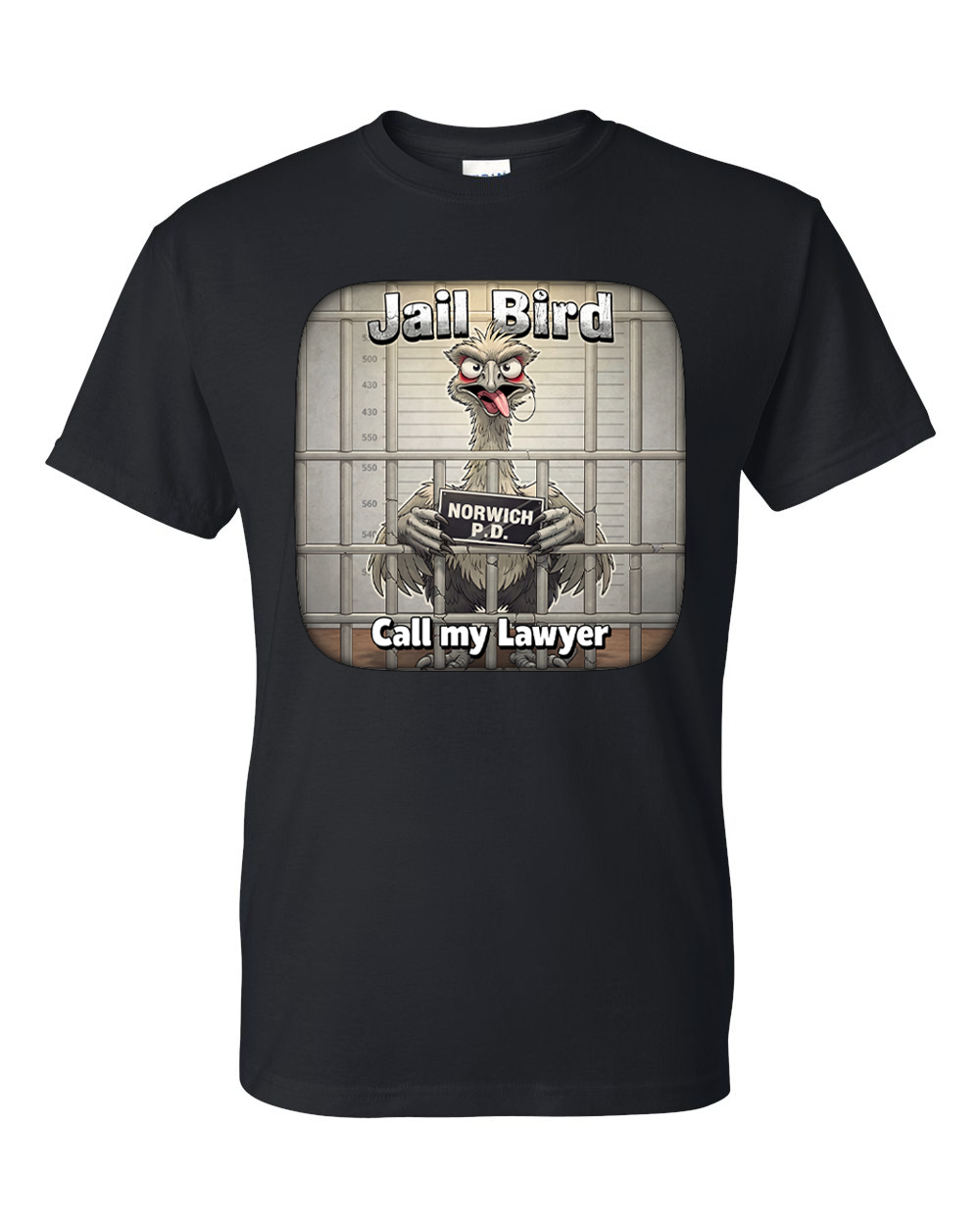 EMU Jail Bird Norwich PD shirts and hoodies.... Someone get them lawyer!!!