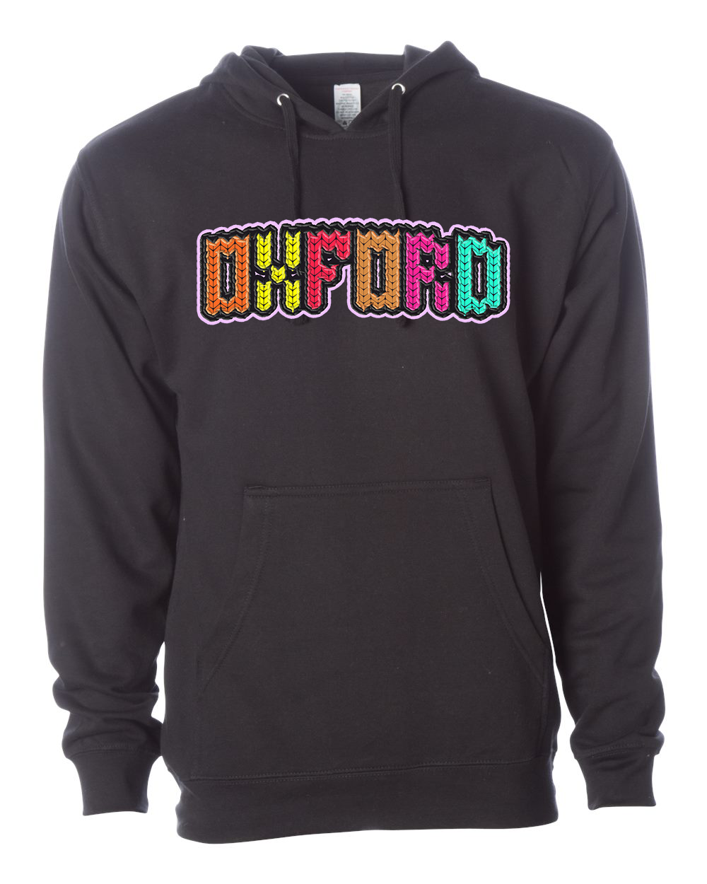 Faux Embroidered Oxford Heavyweight Hoodie